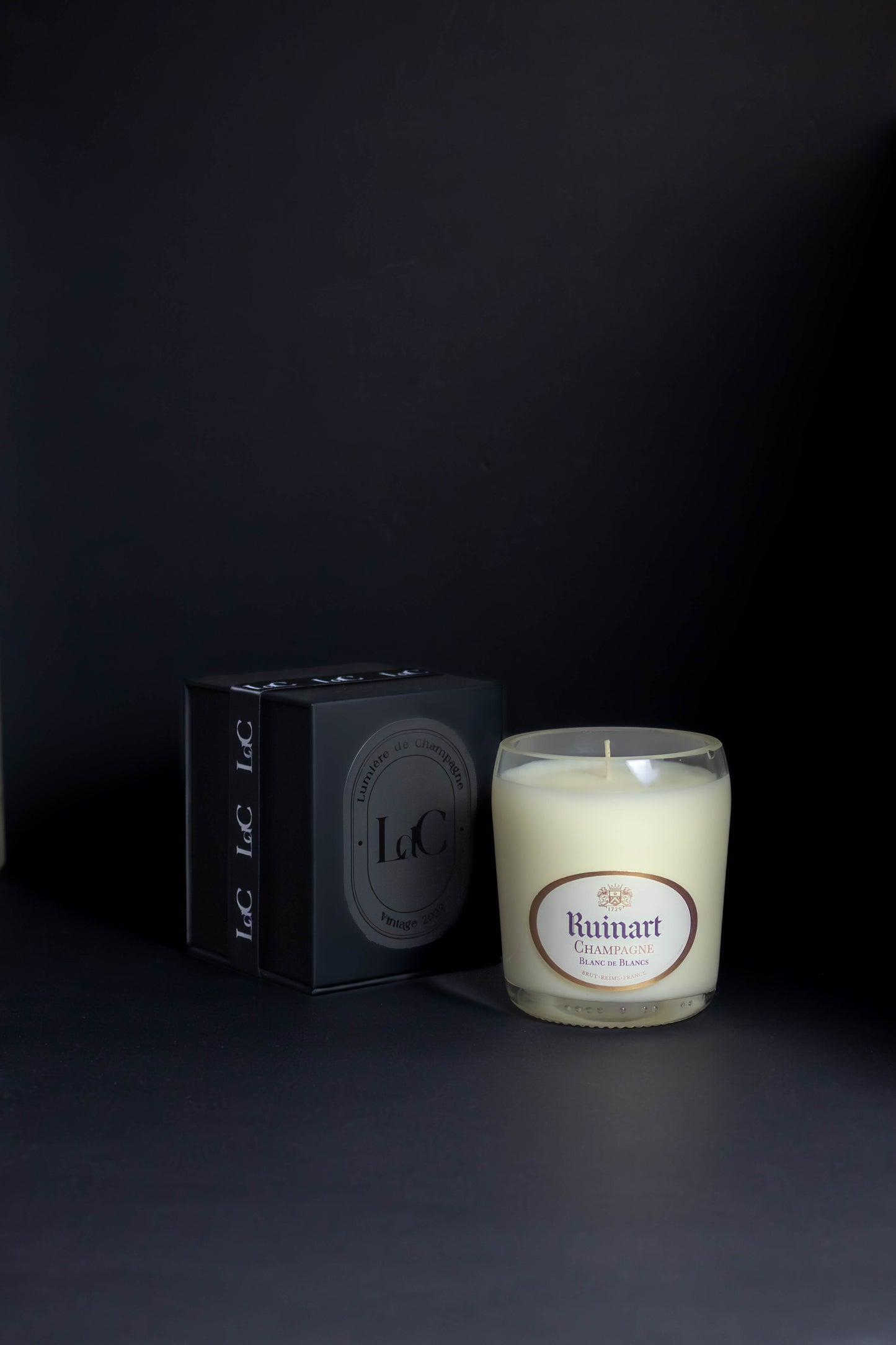 Ruinart Blanc de Blanc 750ml upcycled candle